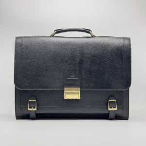 کیف اداری چرمی پزشکی سرخونه صاف پارت‌چرم